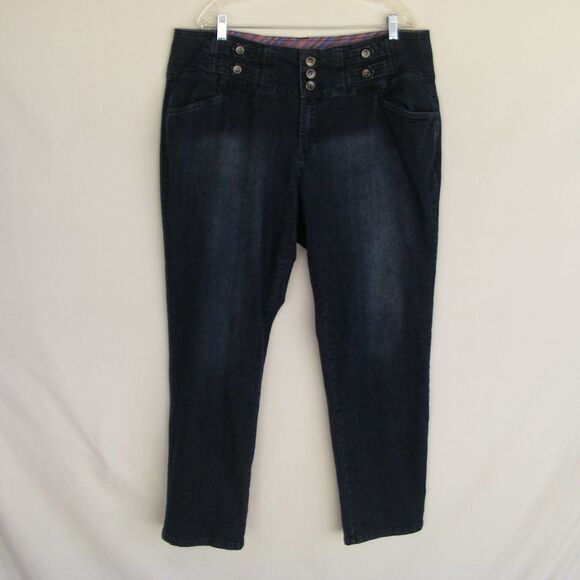 TORRID Denim Jeans, 24, Dark Wash, 3 button waist, Pockets - Picture 11 of 12